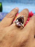 Ametrine Gemstone Ring in 925 Silver : Radiant Harmony | Gifts for her | Gemstone Jewelry | Mothers day gift | Daughters day gift