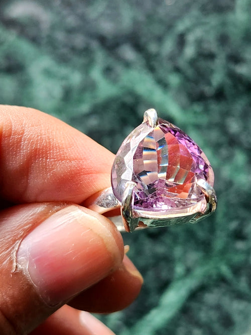 Ametrine Ring in 925 Silver : Ametrine Radiance | Mothers day gift | Crystal Jewelry | Gemstone Finger ring