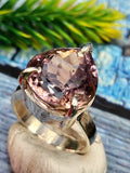 Ametrine Ring in 925 Silver : Ametrine Radiance | Mothers day gift | Crystal Jewelry | Gemstone Finger ring