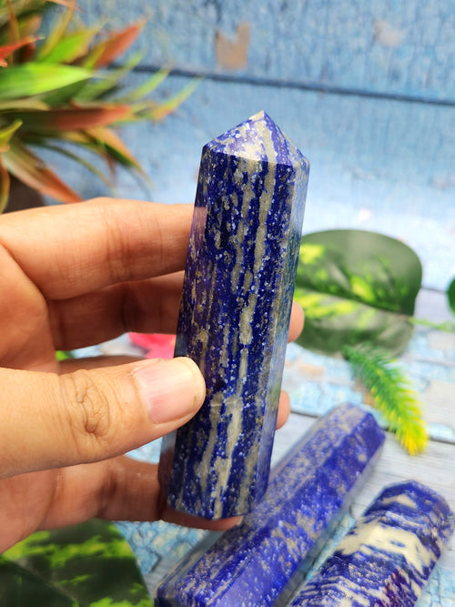 Lapis Lazuli Point: A Gemstone of Ancient Beauty and Modern Elegance | Crystal Healing | Home decor | ONE PIECE ONLY