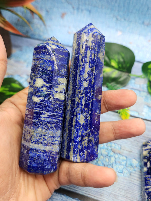 Lapis Lazuli Point: A Gemstone of Ancient Beauty and Modern Elegance | Crystal Healing | Home decor | ONE PIECE ONLY