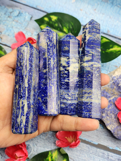 Lapis Lazuli Point: A Gemstone of Ancient Beauty and Modern Elegance | Crystal Healing | Home decor | ONE PIECE ONLY