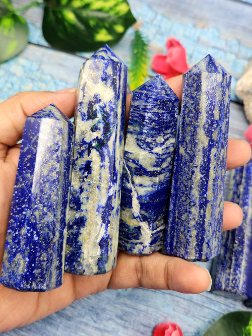 Lapis Lazuli Point: A Gemstone of Ancient Beauty and Modern Elegance | Crystal Healing | Home decor | ONE PIECE ONLY