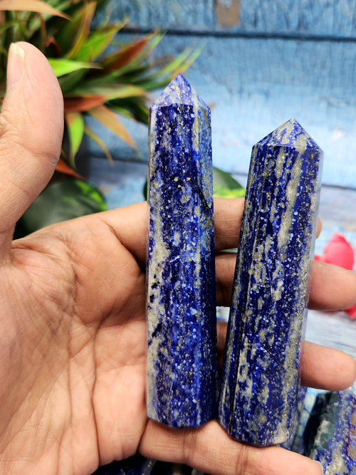 Lapis Lazuli Point: A Gemstone of Ancient Beauty and Modern Elegance | Crystal Healing | Home decor | ONE PIECE ONLY
