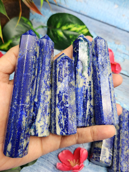 Lapis Lazuli Point: A Gemstone of Ancient Beauty and Modern Elegance | Crystal Healing | Home decor | ONE PIECE ONLY