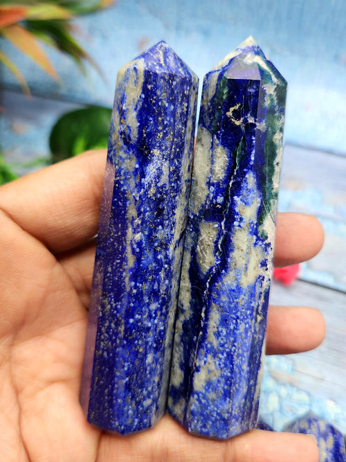 Lapis Lazuli Point: A Gemstone of Ancient Beauty and Modern Elegance | Crystal Healing | Home decor | ONE PIECE ONLY