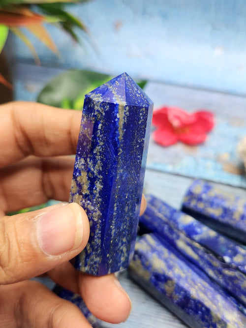 Lapis Lazuli Point: A Gemstone of Ancient Beauty and Modern Elegance | Crystal Healing | Home decor | ONE PIECE ONLY