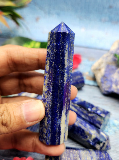 Lapis Lazuli Point: A Gemstone of Ancient Beauty and Modern Elegance | Crystal Healing | Home decor | ONE PIECE ONLY