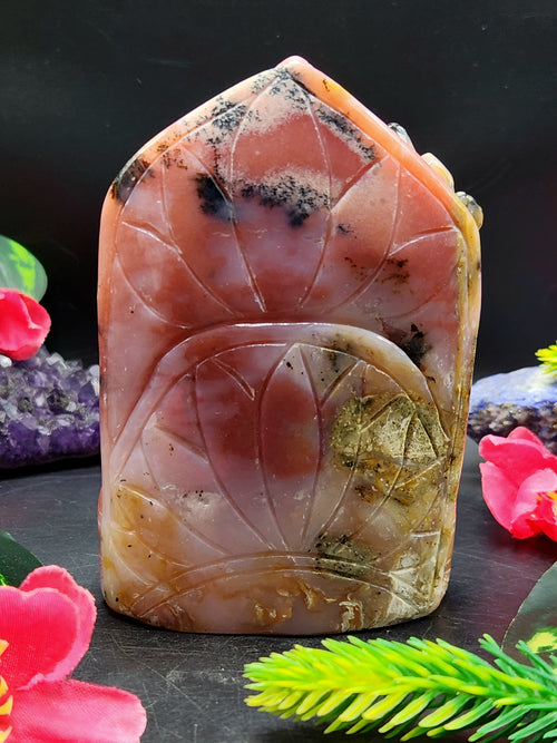 Pink Opal Ganesh: Merging Beauty and Spirituality | Crystal Healing | Home decor | Reiki | Lord Ganesha Idol