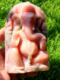 Pink Opal Ganesh: Merging Beauty and Spirituality | Crystal Healing | Home decor | Reiki | Lord Ganesha Idol