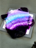Embracing Earth's Rainbow - Raw Multi Fluorite Slab for Tranquility and Harmony