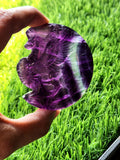 Purple Fluorite Unicorn - Where Fantasy Meets Nature's Splendor - Animal carving