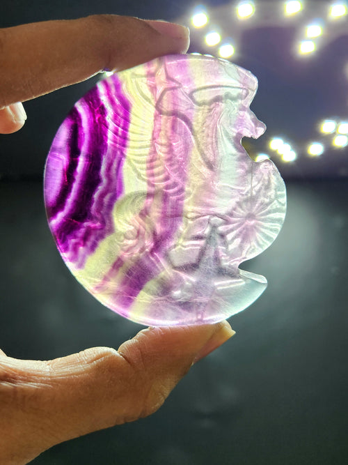 Multi Fluorite Unicorn - A Symbol of Balance and Positivity - Animal carving