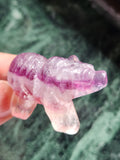 Multi Fluorite Bear Carving - Channeling Balance and Protection - Animal carving