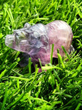 Multi Fluorite Bear Carving - Harmonious Whimsy & Tranquil Guardian- Animal carving