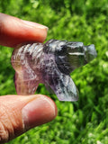 Multi Fluorite Bear Carving - Harmonious Whimsy & Tranquil Guardian- Animal carving