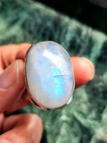 Moonstone Finger Ring in 925 Silver - Enhancing Beauty and Well-being
