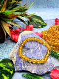 Dark Citrine Bracelet with 8mm Beads - A Radiant Path to Abundance and Joy | ONE PIECE ONLY