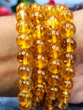 Dark Citrine Bracelet with 8mm Beads - A Radiant Path to Abundance and Joy | ONE PIECE ONLY