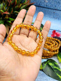 Dark Citrine Bracelet with 8mm Beads - A Radiant Path to Abundance and Joy | ONE PIECE ONLY
