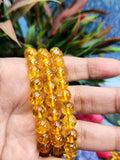 Dark Citrine Bracelet with 8mm Beads - A Radiant Path to Abundance and Joy