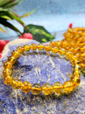 Dark Citrine Bracelet with 8mm Beads - A Radiant Path to Abundance and Joy | ONE PIECE ONLY