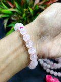 Rose Quartz Bracelet with 10 mm Beads - The Embodiment of Love and Serenity | ONE PIECE ONLY