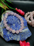 Rose Quartz Bracelet with 10 mm Beads - The Embodiment of Love and Serenity | ONE PIECE ONLY