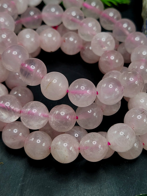 Rose Quartz Bracelet with 10 mm Beads - The Embodiment of Love and Serenity | ONE PIECE ONLY