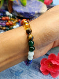 7 Chakra Bracelet with 8mm Beads - A Harmonious Journey to Balance and Enlightenment | ONE PIECE ONLY