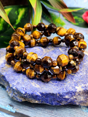 Tiger Eye Hexagonal Beads Bracelet - A Journey to Strength and Clarity