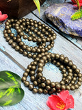 Pyrite Bracelet - Harnessing Vitality and Empowerment with the 8mm Bead Bracelet | ONE PIECE ONLY