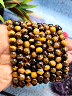 Tiger Eye Bracelet - A Symbol of Strength, Success, and Protection in Crystal Healing | ONE PIECE ONLY