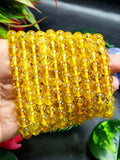 Light Citrine Bead Bracelet - Radiating Joy, Abundance, and Positive Energy in Crystal Healing | ONE PIECE ONLY