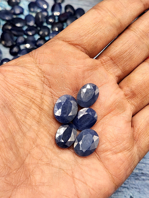 Wholesale Deal : Blue Sapphire Faceted gemstone lot of 64 units | Loose Gemstones | Crystals & Gems for Jewelry
