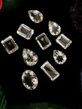 Clear Quartz Faceted Gemstones - The Luminescent Symphony of Purity and Amplified Energy - Loose Gemstones | Lot of 9 units