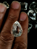 Clear Quartz Faceted Gemstones - The Luminescent Symphony of Purity and Amplified Energy - Loose Gemstones | Lot of 9 units