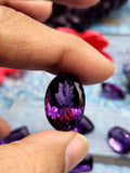 Amethyst Faceted Mixed Shaped Loose Gemstones - Enchanting Elegance - Lot of 6 units