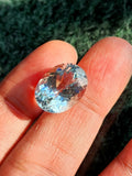 Aquamarine AA Grade Oval-Shaped Faceted Loose Gemstone - Radiant Azure Treasures