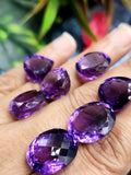 Amethyst Faceted Mix-Shaped Loose Gemstone - Mystical Majesty - Lot of 7 units