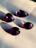 Amethyst Faceted Mix-Shaped Loose Gemstones - Regal Radiance - Lot of 4 units