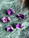 Amethyst Faceted Mix Shaped Loose Gemstone - Enchanting Beauty - Lot of 5 units