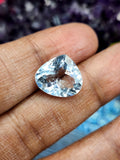 Aquamarine AA Grade Tear-Drop Faceted Gemstone - Tranquil Elegance - loose gemstones