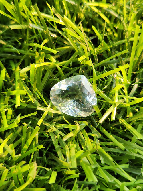 Aquamarine AA Grade Tear-Drop Faceted Gemstone - Tranquil Elegance - loose gemstones