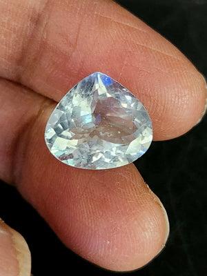 Aquamarine AA Grade Tear-Drop Faceted Gemstone - Tranquil Elegance - loose gemstones