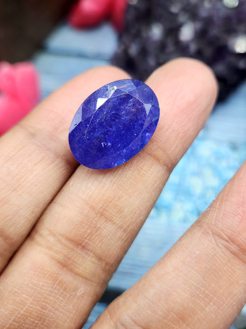 Tanzanite Faceted Loose Gemstones in Oval Shaped  - Enigmatic Elegance
