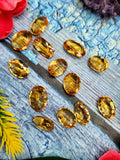 Citrine Faceted Loose Gemstones - Radiance and Elegance in Oval Shapes | Lot of 12 units