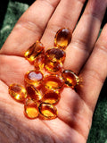 Citrine Faceted Loose Gemstones - Radiance and Elegance in Oval Shapes | Lot of 12 units