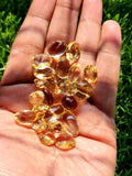 Citrine Faceted Loose Gemstones in Oval Shaped - Radiant Beauty and Energetic Qualities | Lot of 25 units