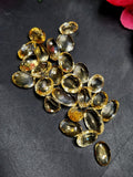 Citrine Faceted Loose Gemstones in Oval Shaped - Radiant Beauty and Energetic Qualities | Lot of 25 units